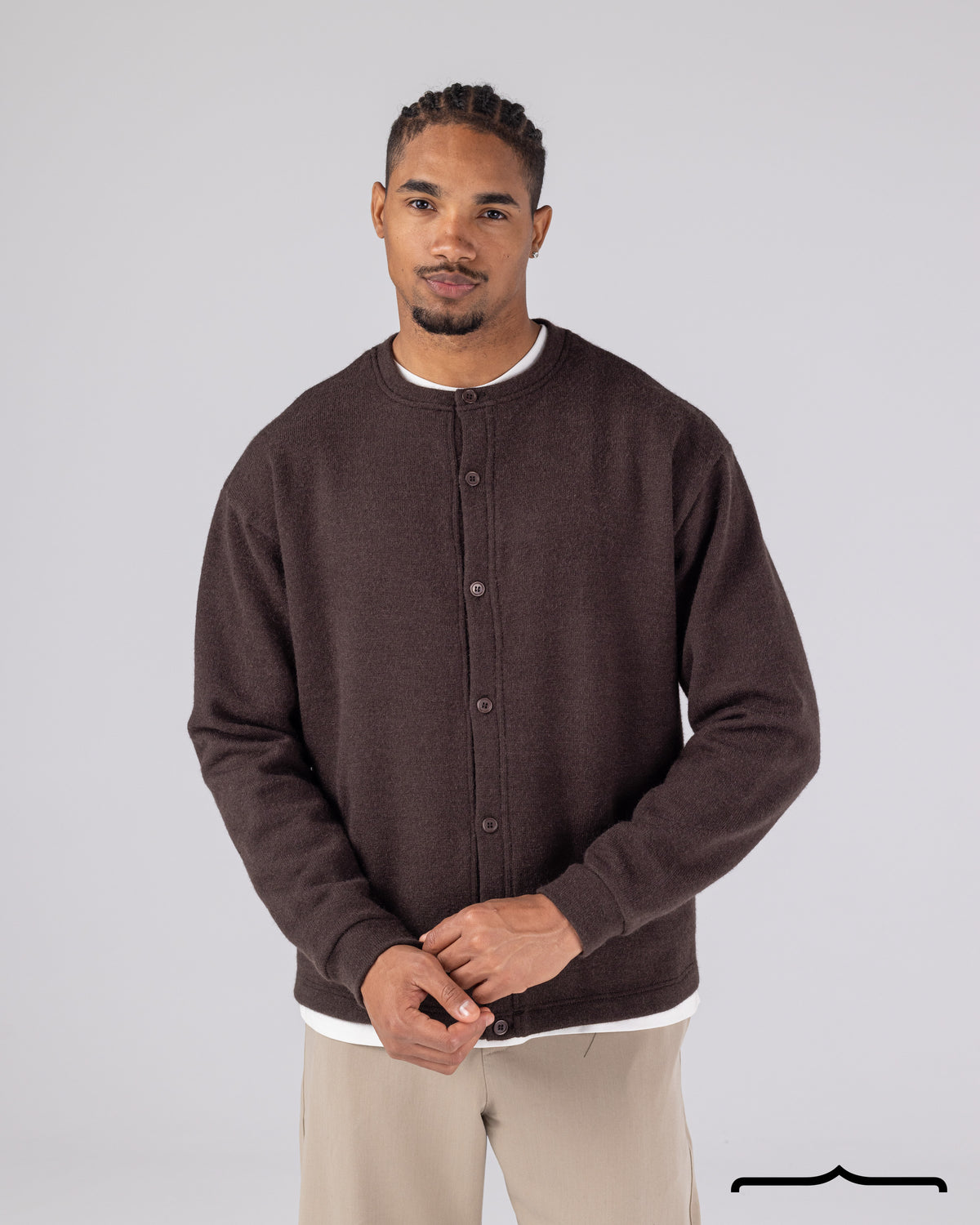 Cardigan with Buttons Volume 2 in Brown