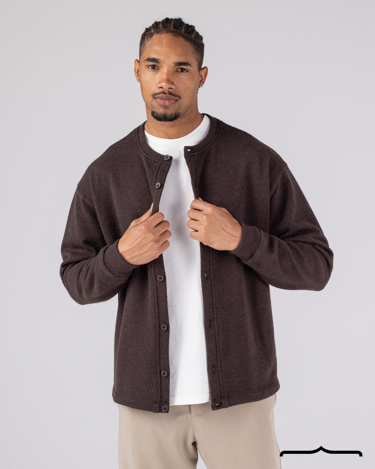 Cardigan with Buttons Volume 2 in Brown