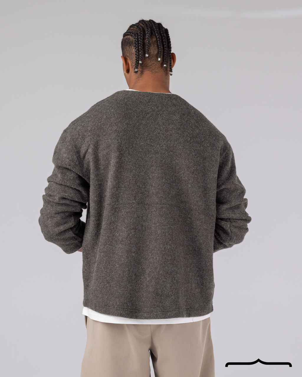 Brushed Pullover in Olive