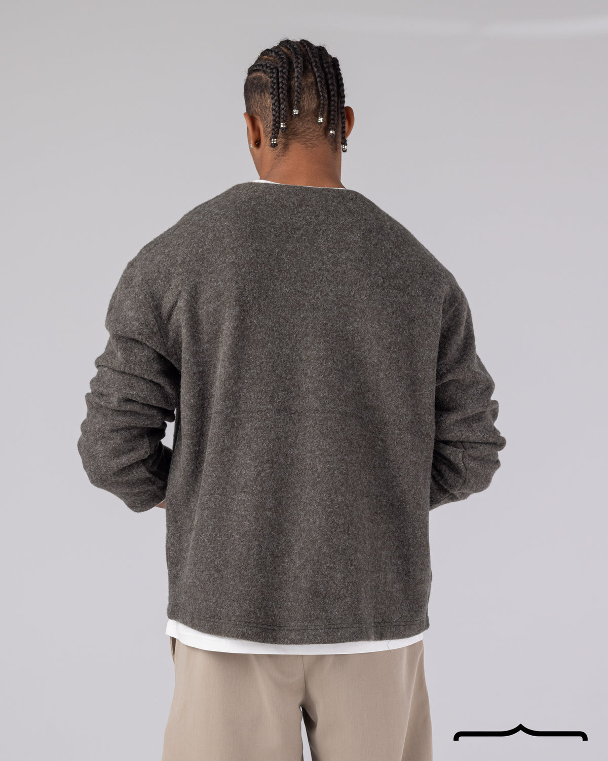 Brushed Pullover in Olive