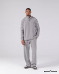Textured Sweatshirt Set in Light Grey