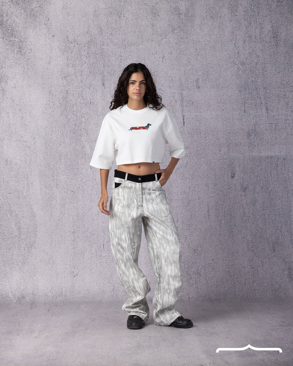 crop top white t-shirt for women