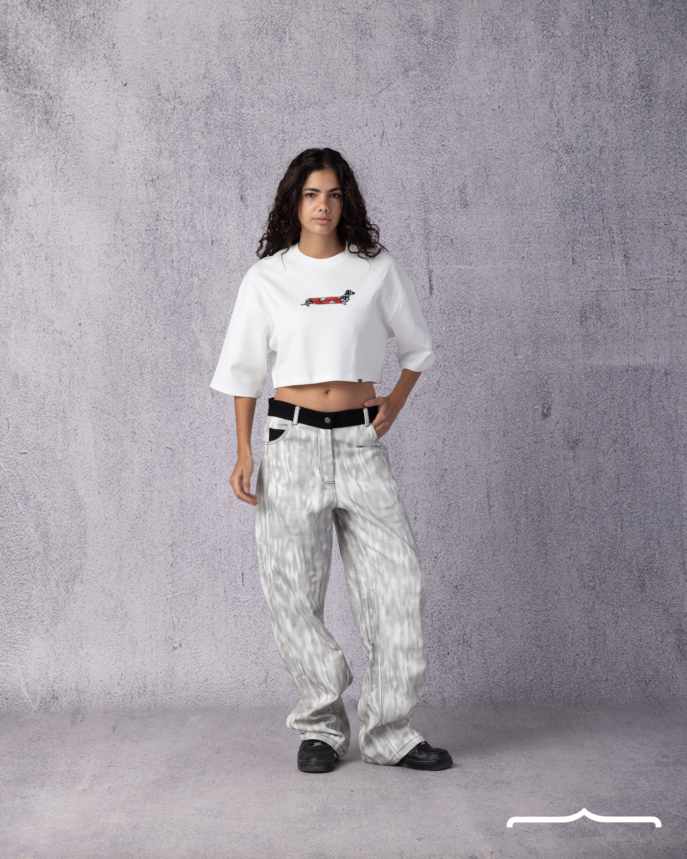 crop top white t-shirt for women