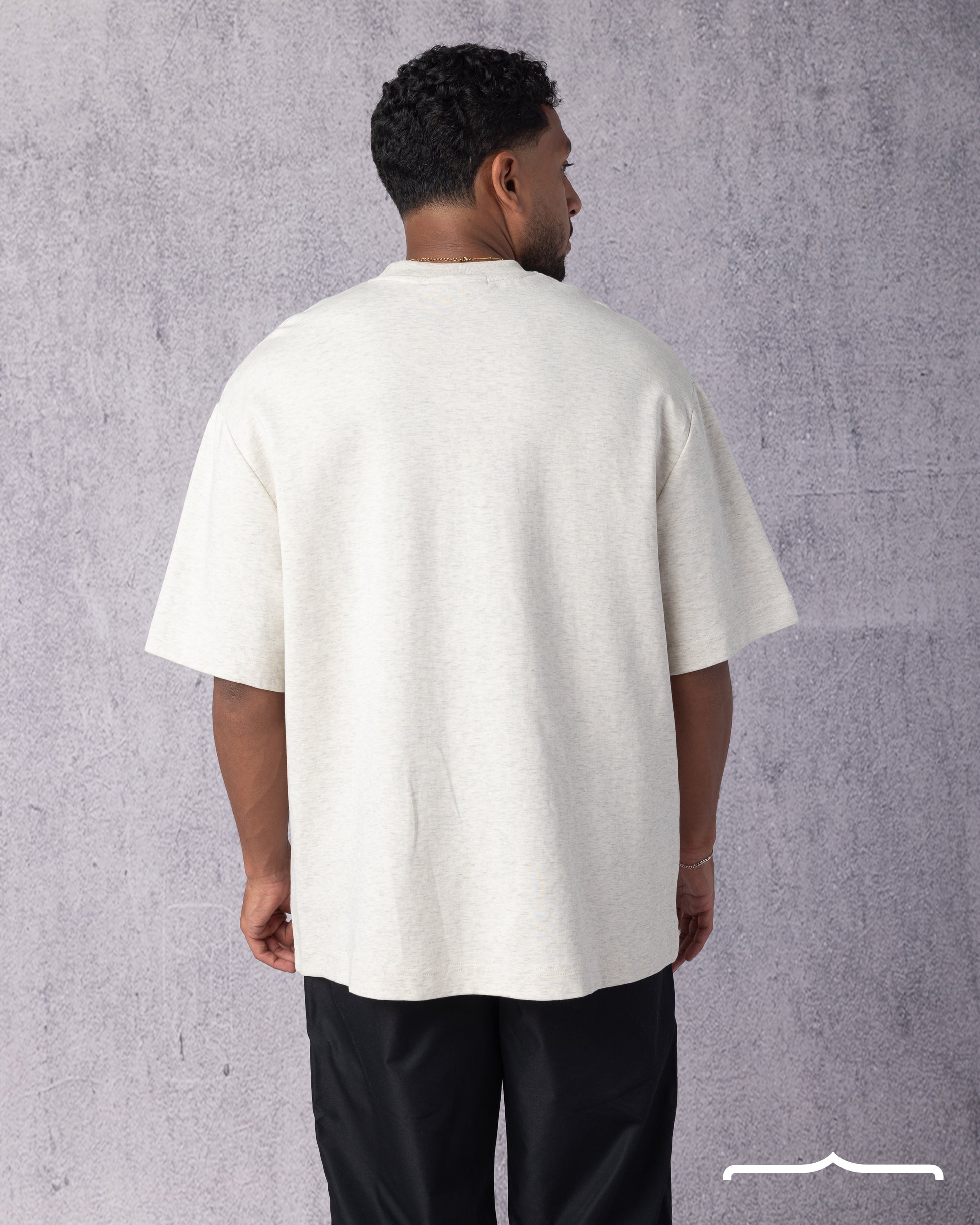 Rocky Printed Oversize T-shirt in Light Grey