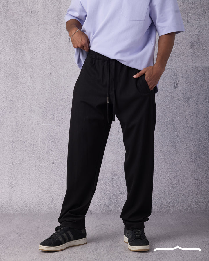 Textured Sweatpants Volume 2 in Black