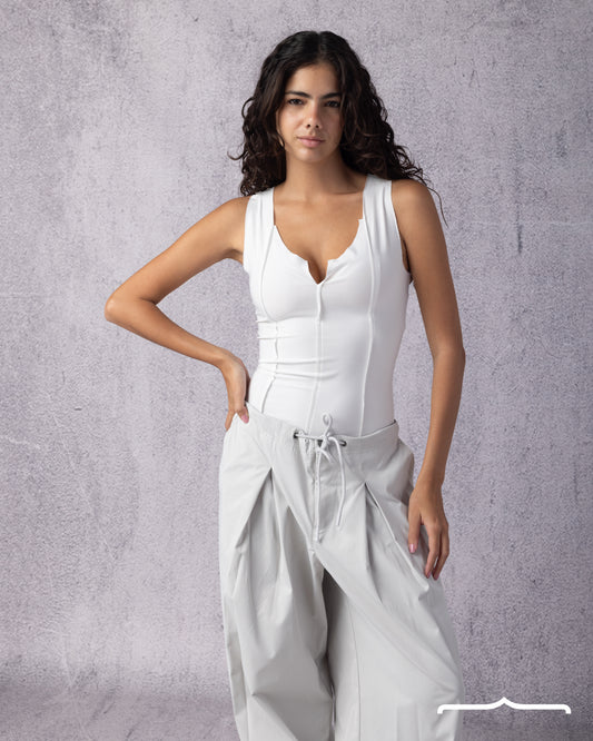 Raw Edge top Volume 2 in White