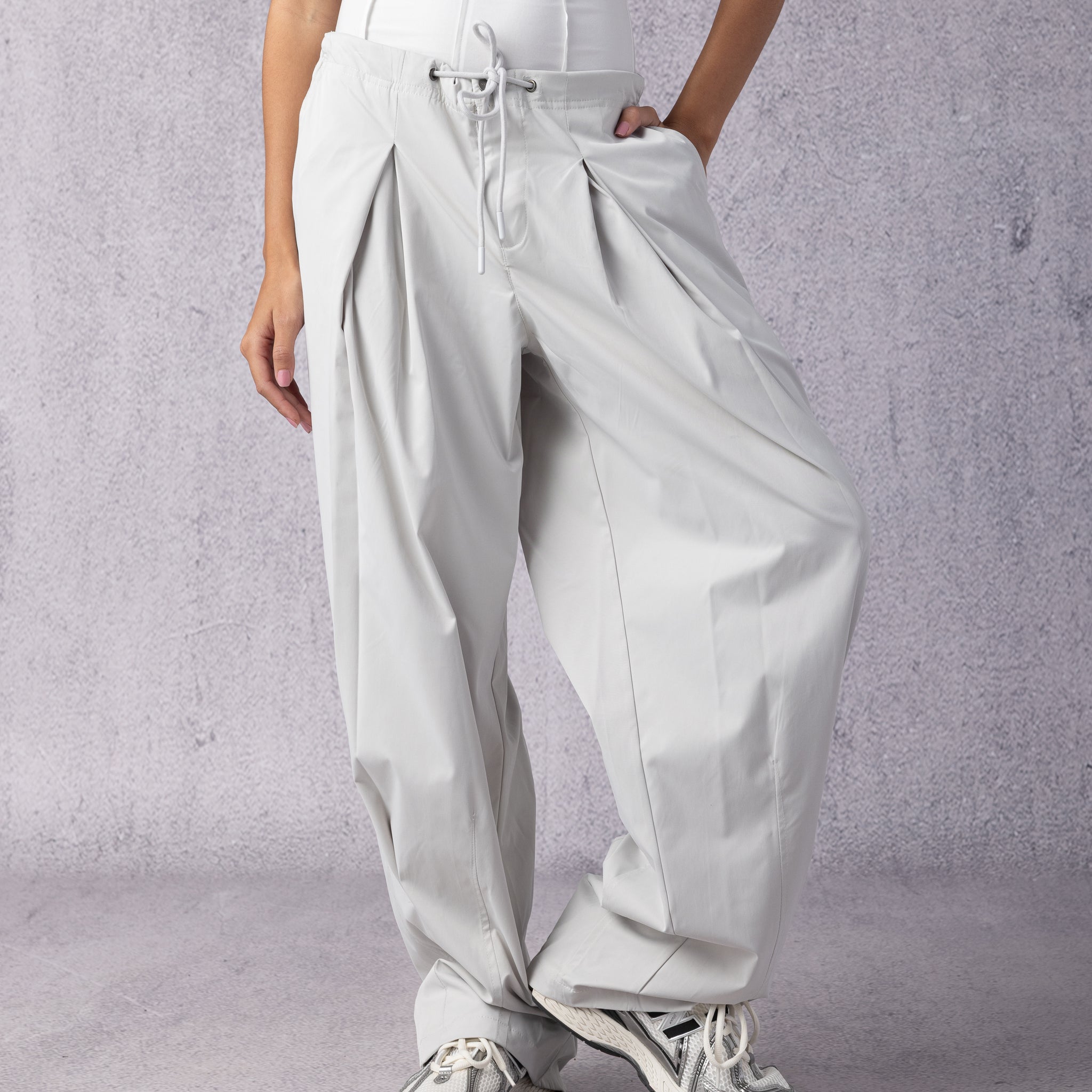 Wide pants in Light Grey