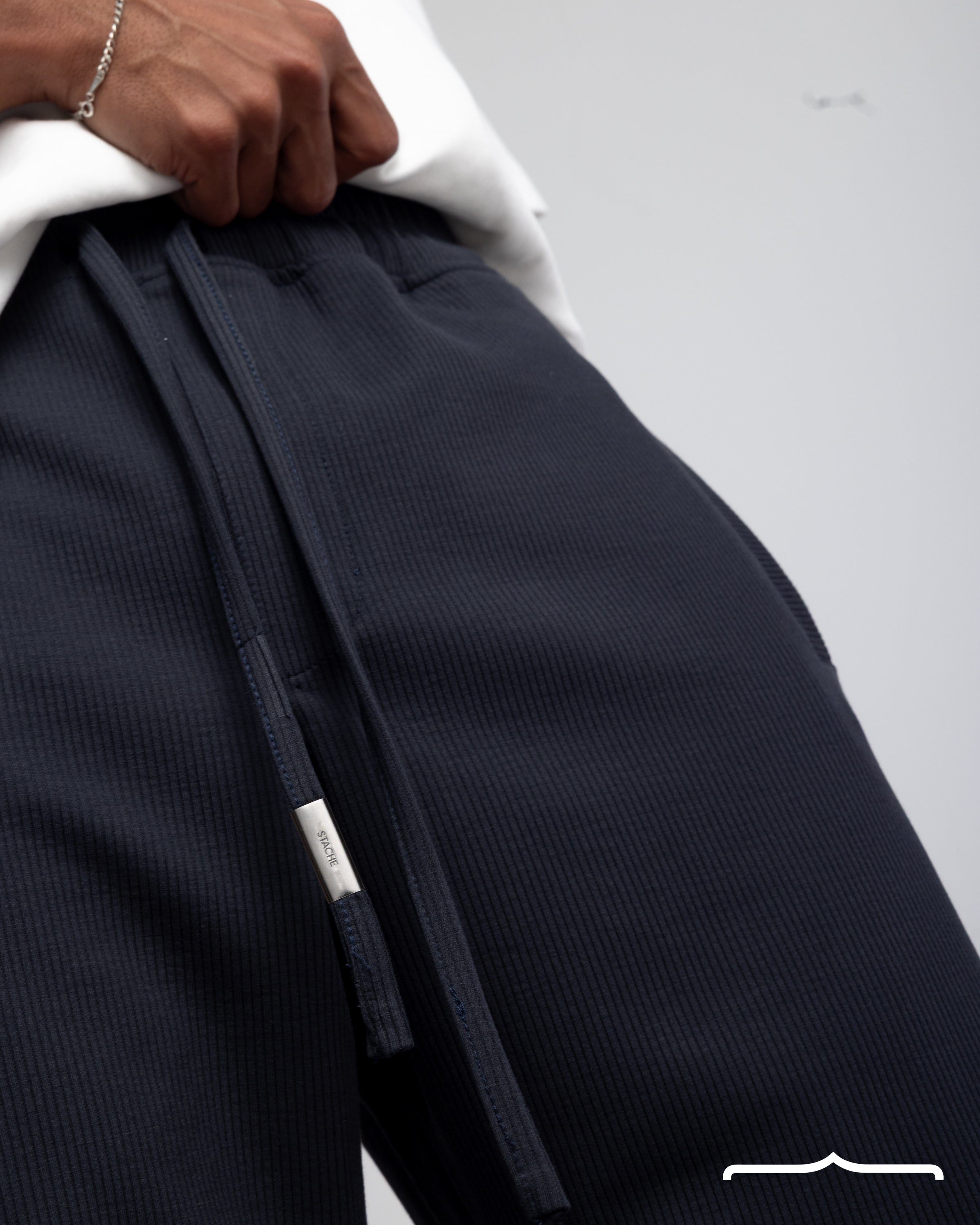 Textured Sweatpants Volume 2 in Naval Color