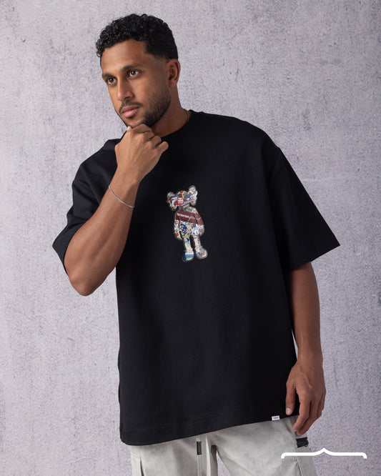 You Have Been Stached Oversize T-shirt in Black