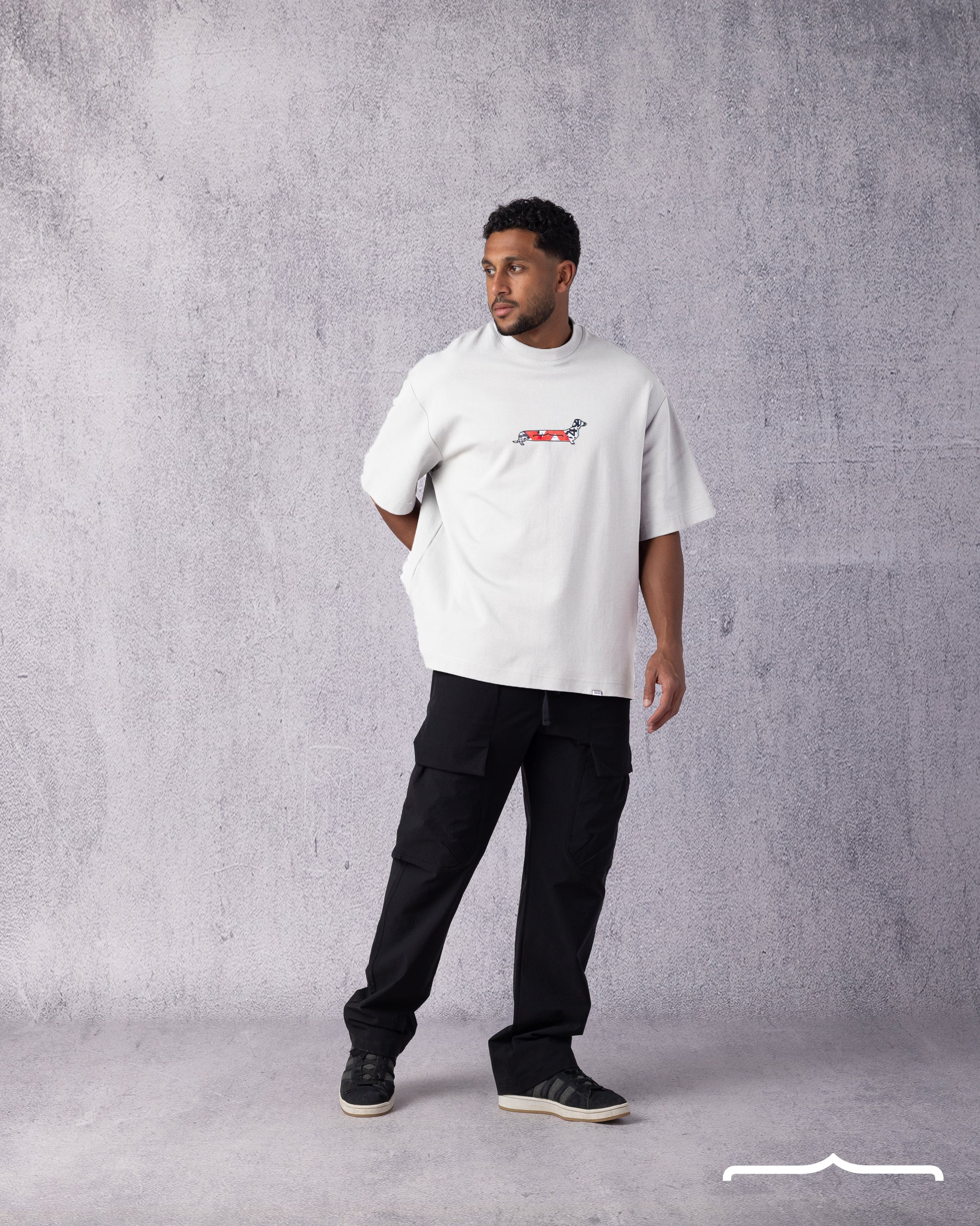 Sausage Dog Oversize T-shirt in White