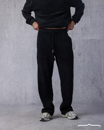 Men's Textured pants in Black - Sizes Till 2XL