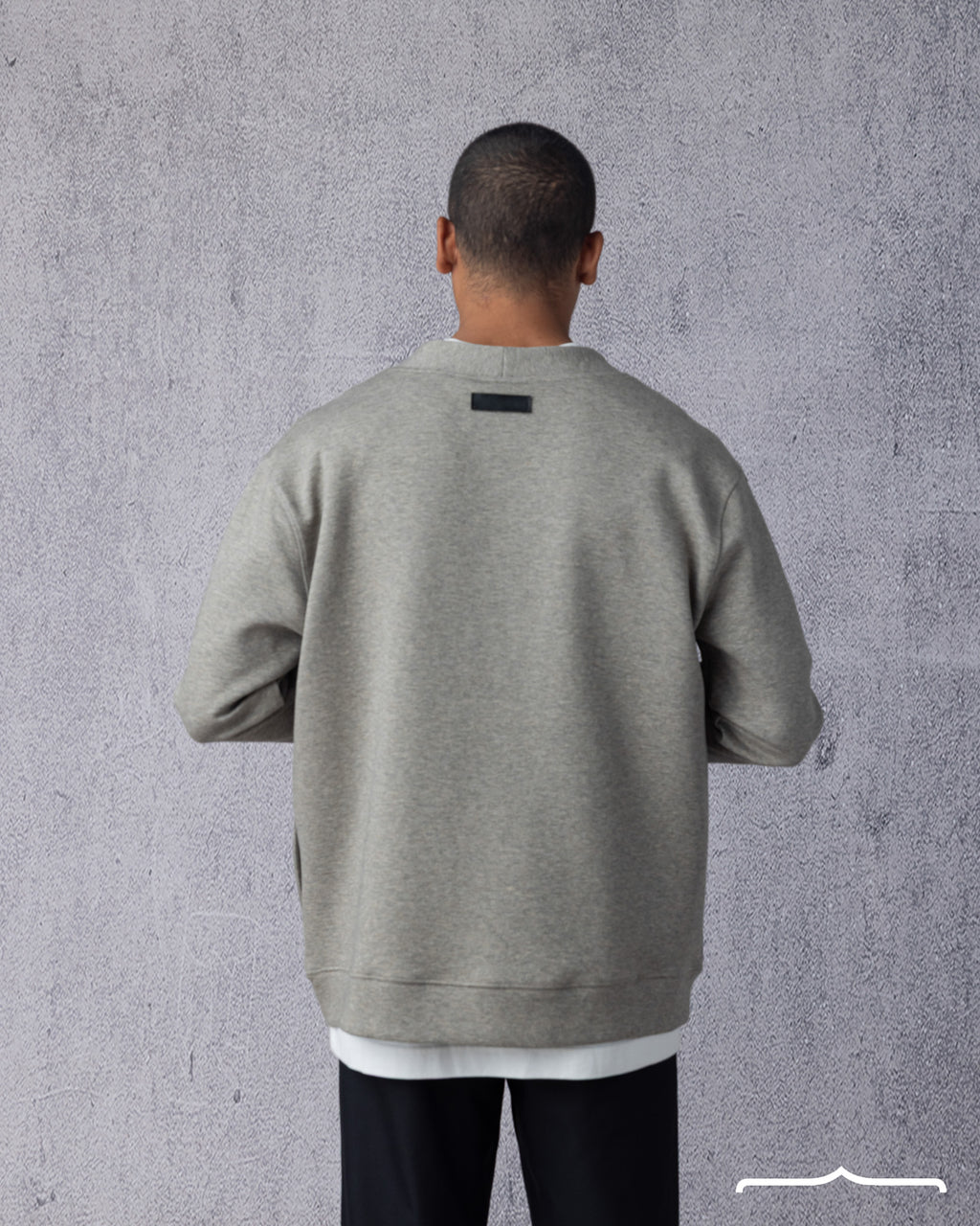 Cardigan with Buttons in Light Grey