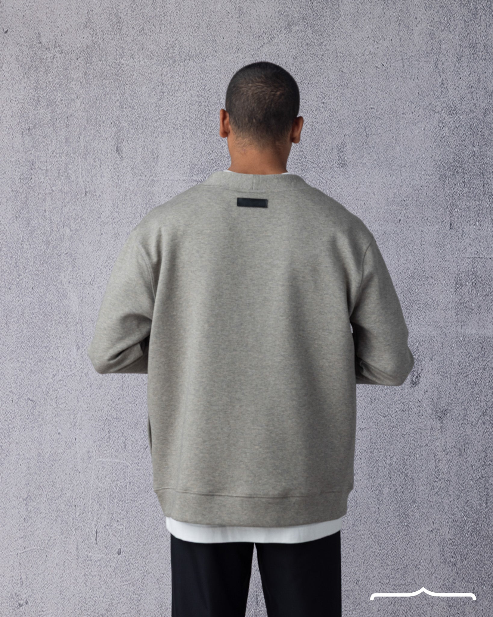 Cardigan with Buttons in Light Grey
