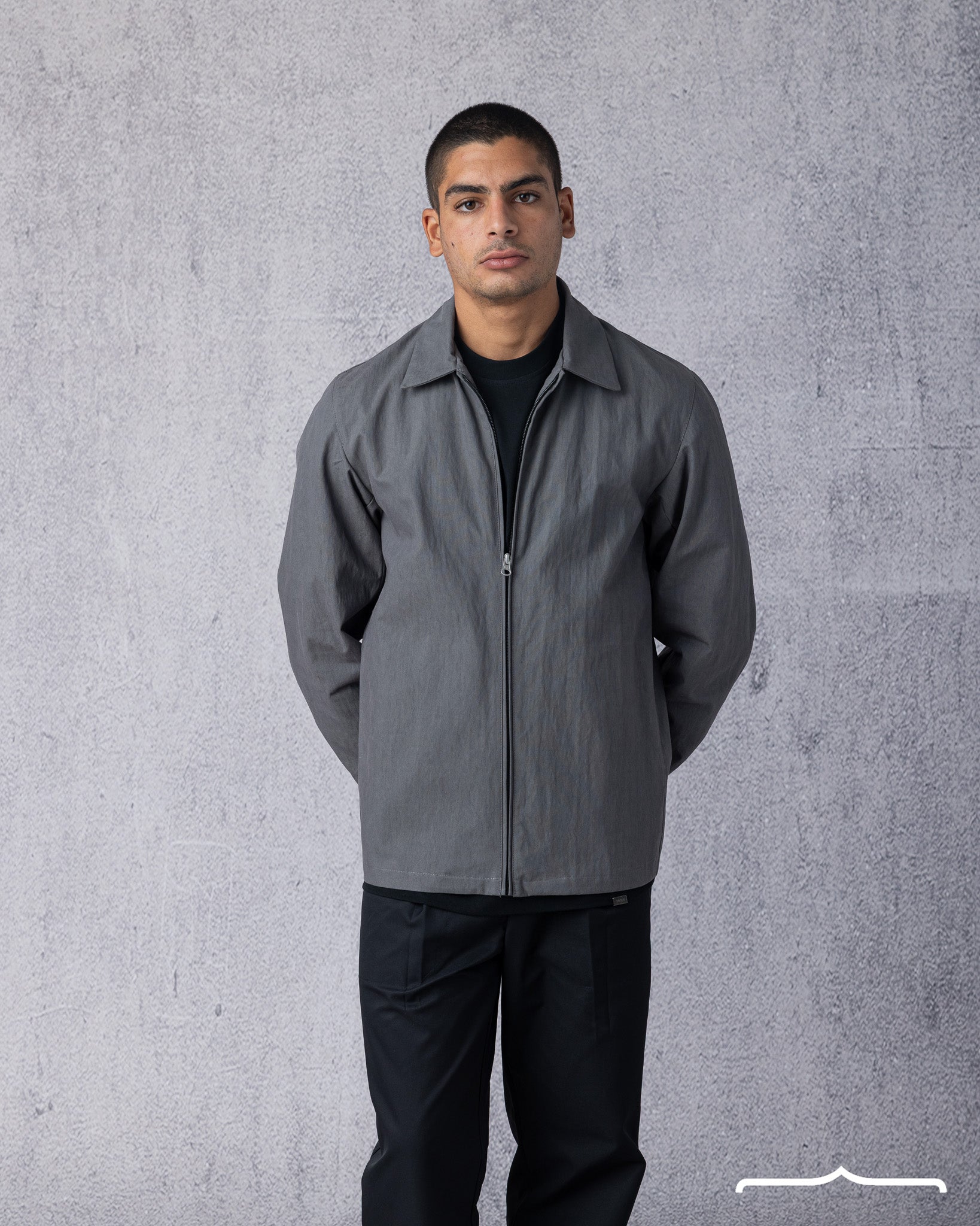 stache Signature Jacket in Grey