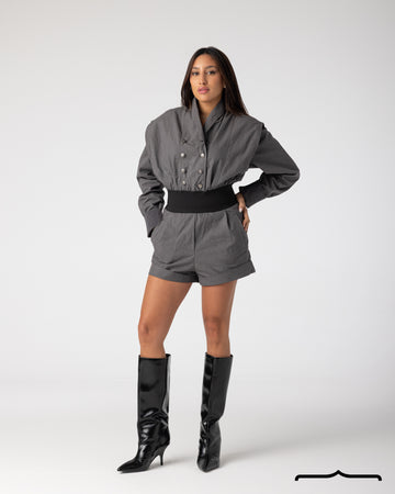 Structured Jumpsuit in Grey