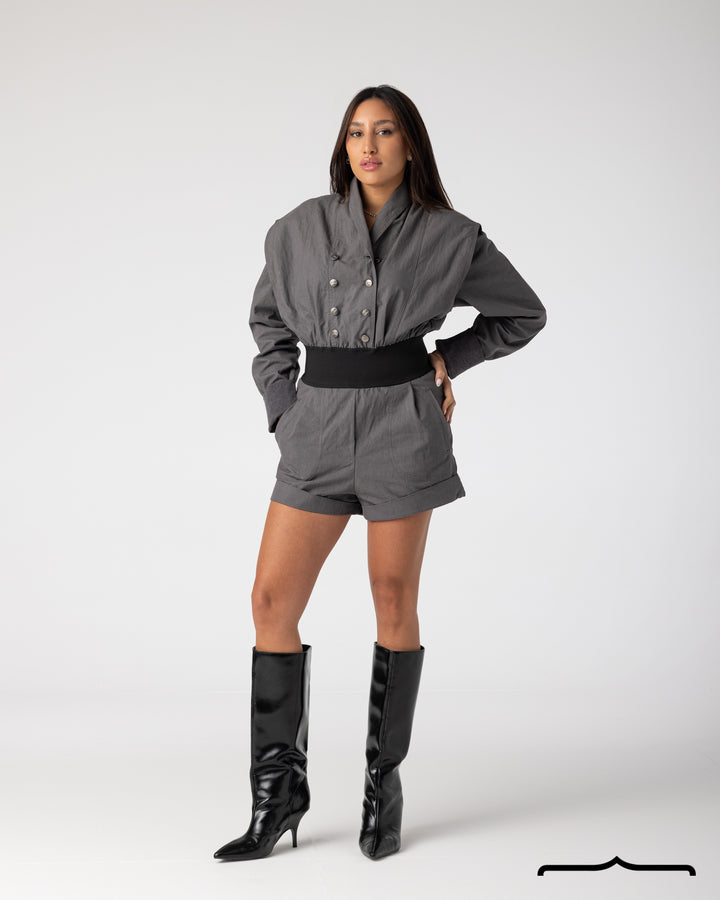 Structured Jumpsuit in Grey