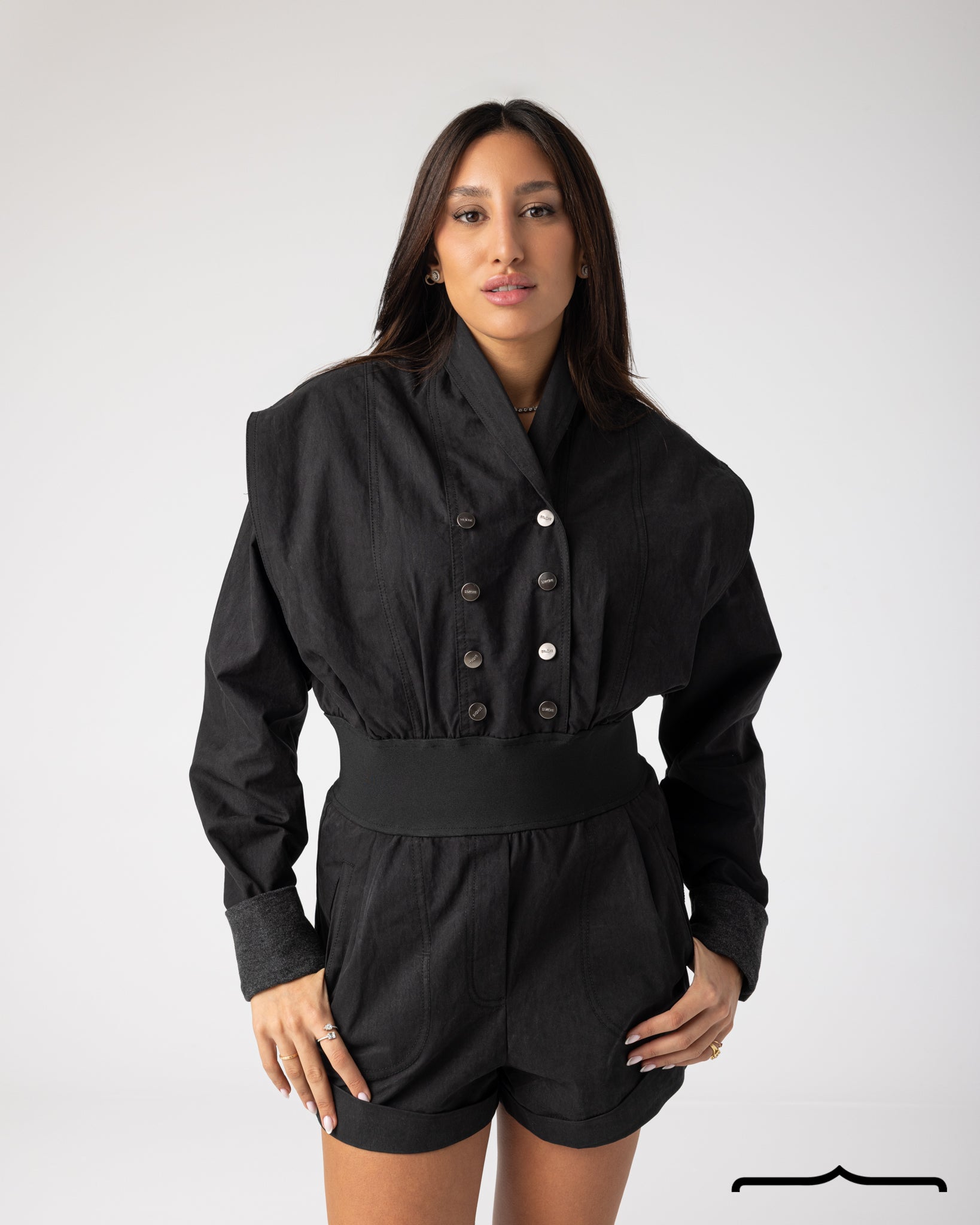 Structured Jumpsuit in Black