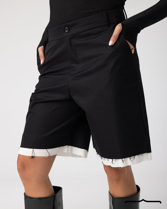 Tailored Knee-Length Shorts