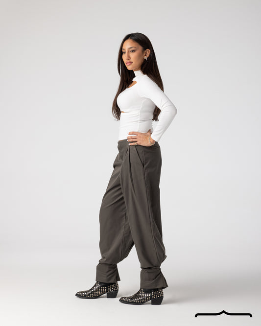 Cut-Out Top in White