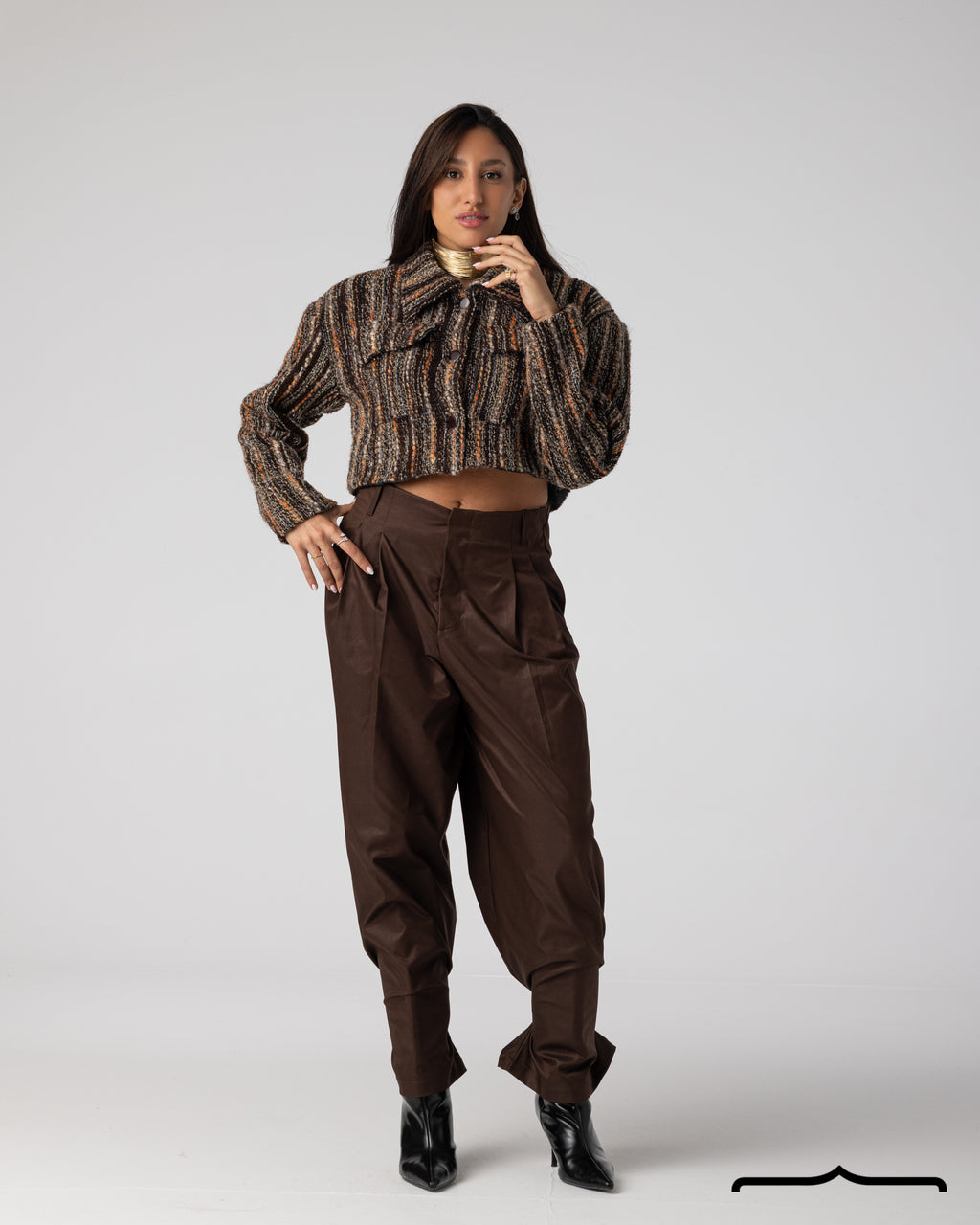 Cropped Tweed Jacket