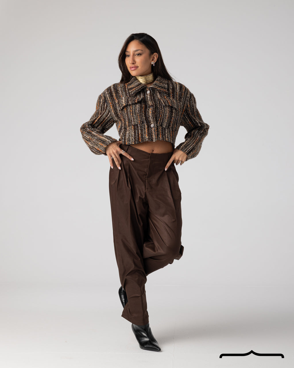 Cropped Tweed Jacket
