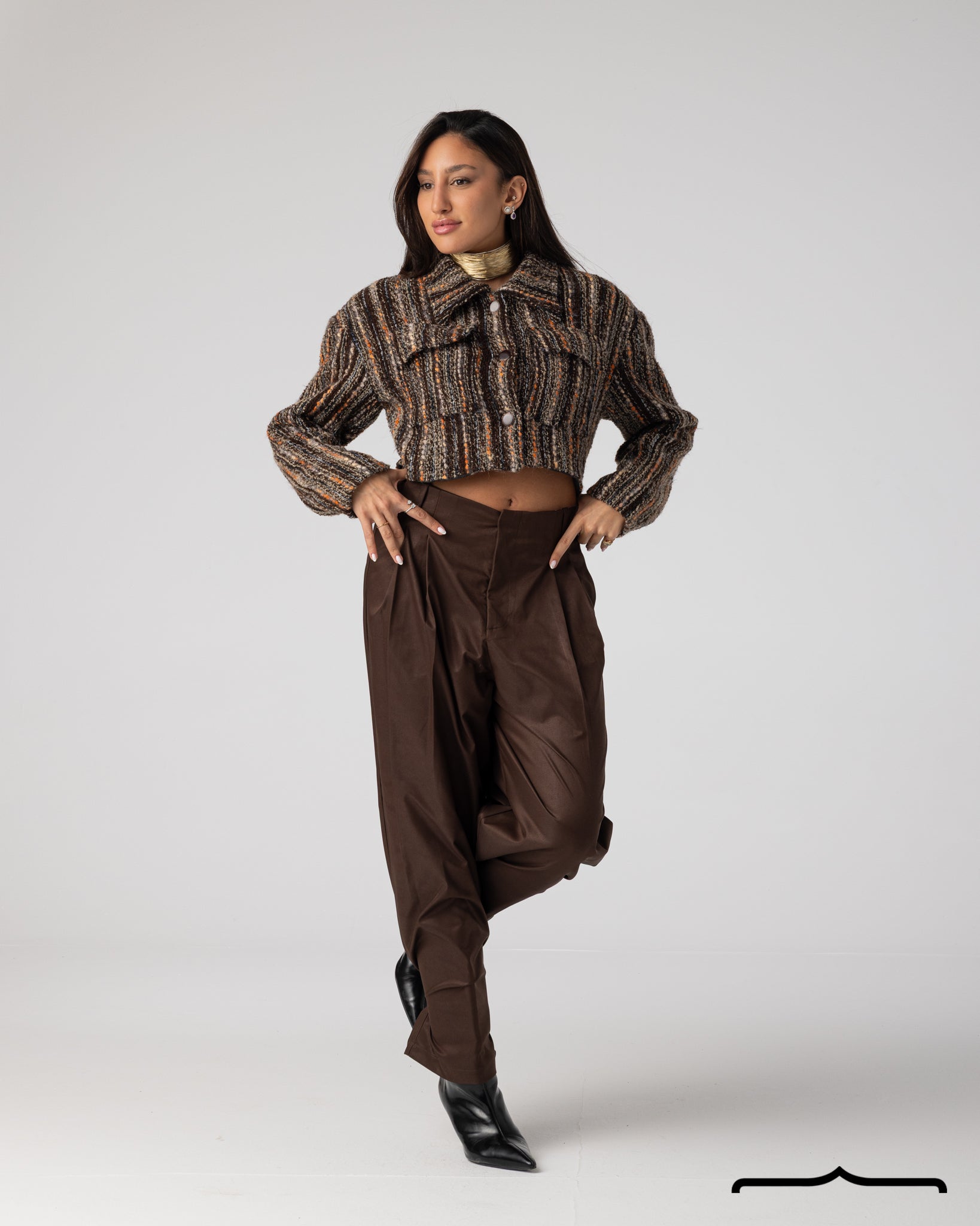Cropped Tweed Jacket