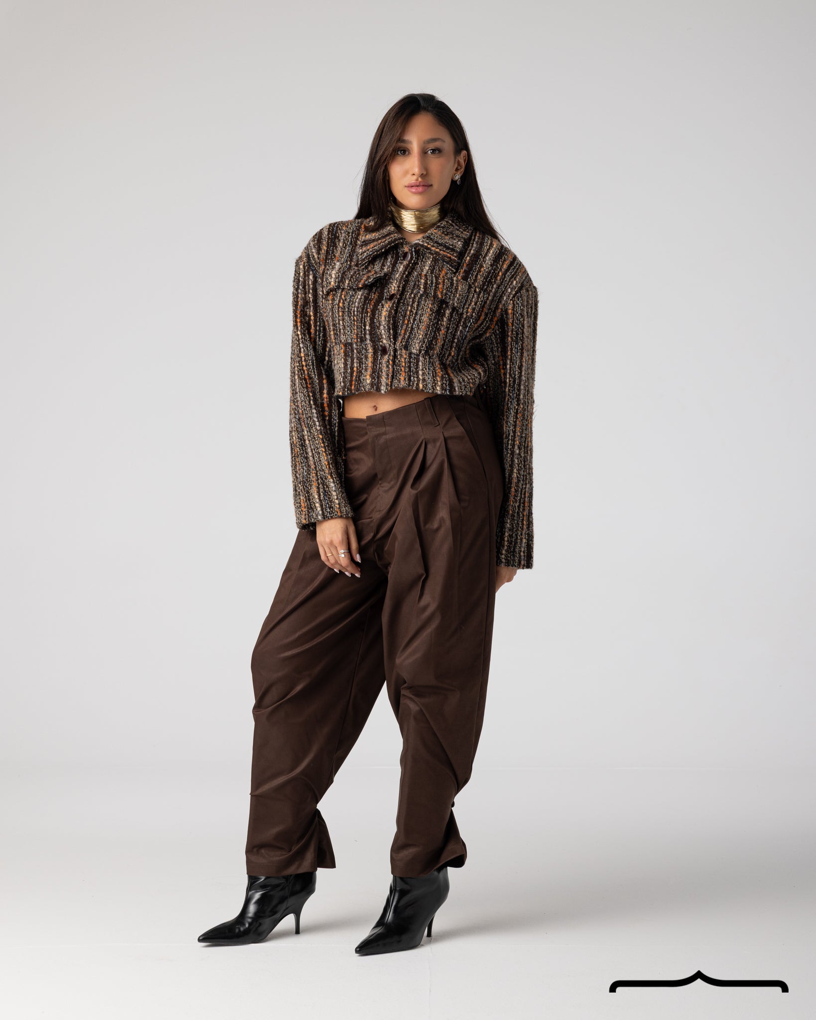 Cropped Tweed Jacket