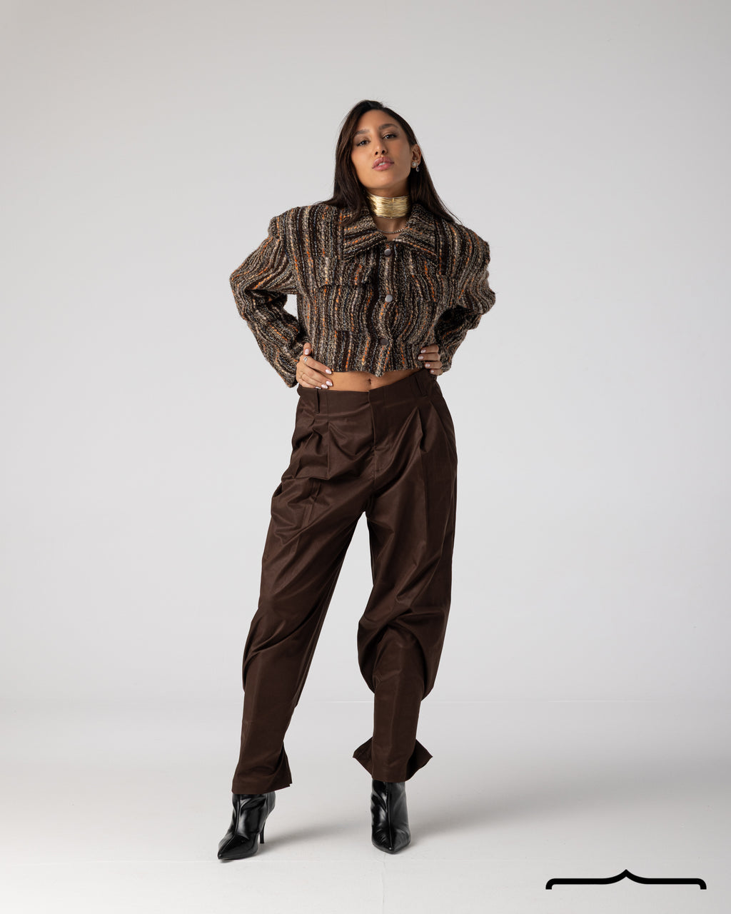 Cropped Tweed Jacket