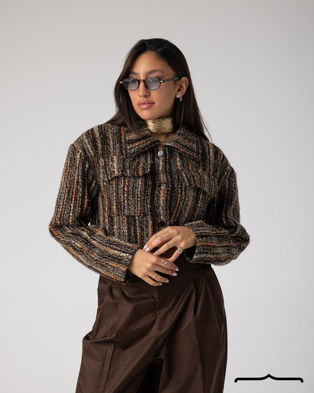 Cropped Tweed Jacket