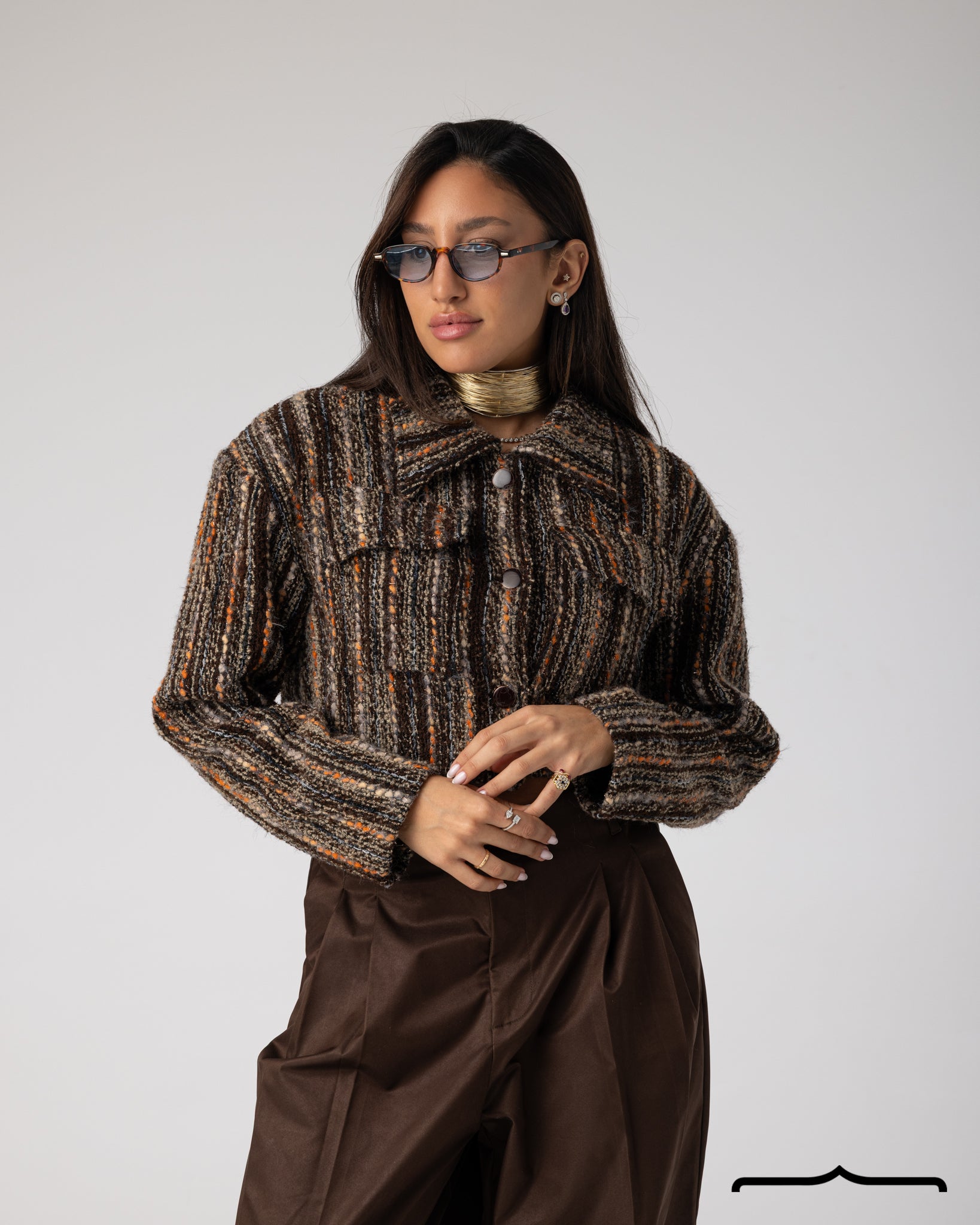 Cropped Tweed Jacket