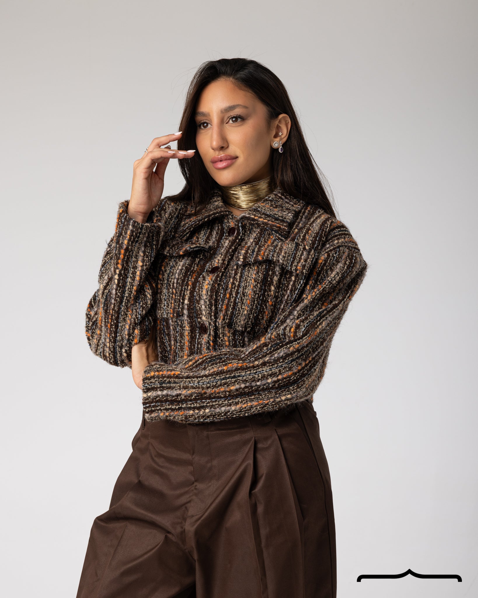 Cropped Tweed Jacket