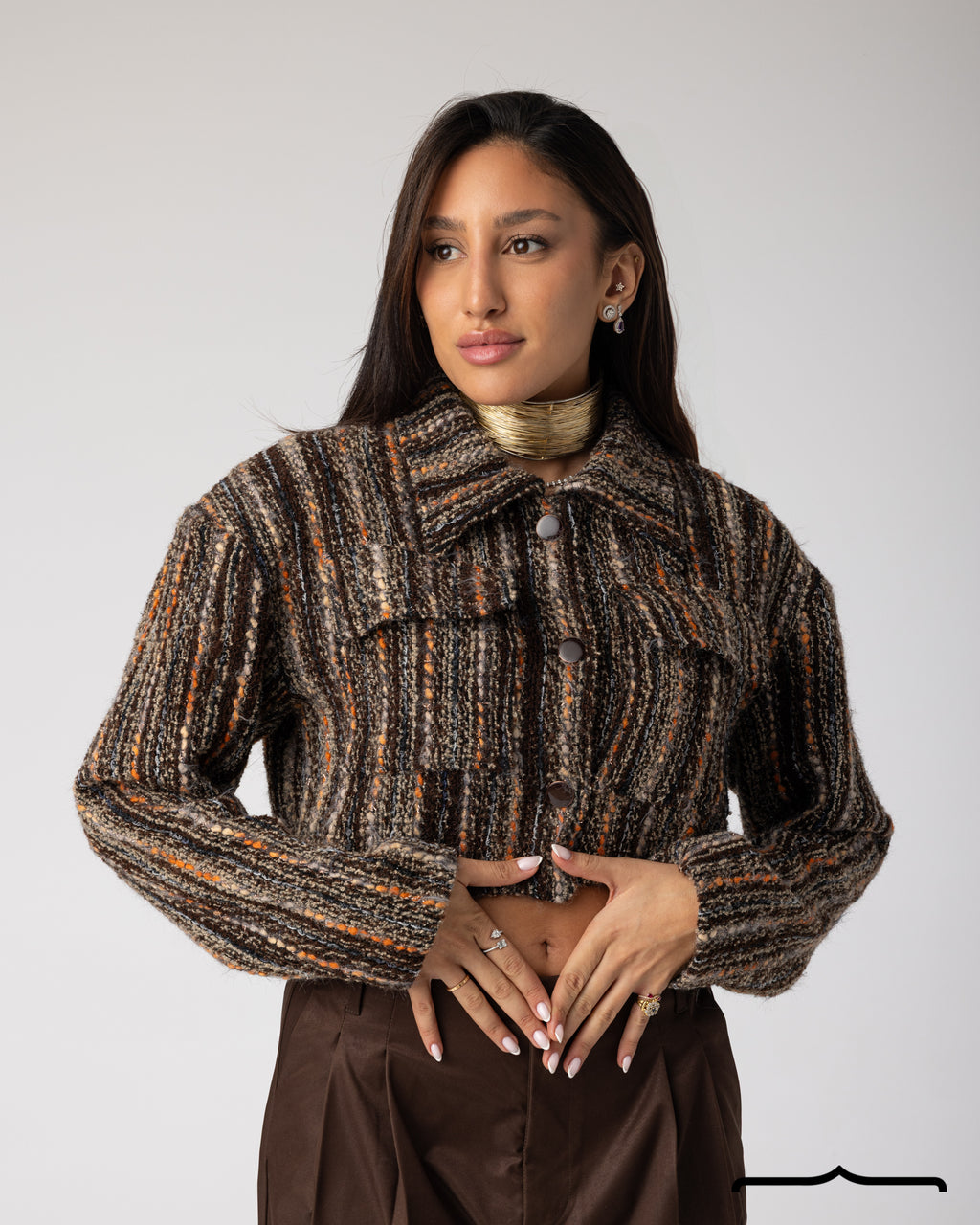Cropped Tweed Jacket