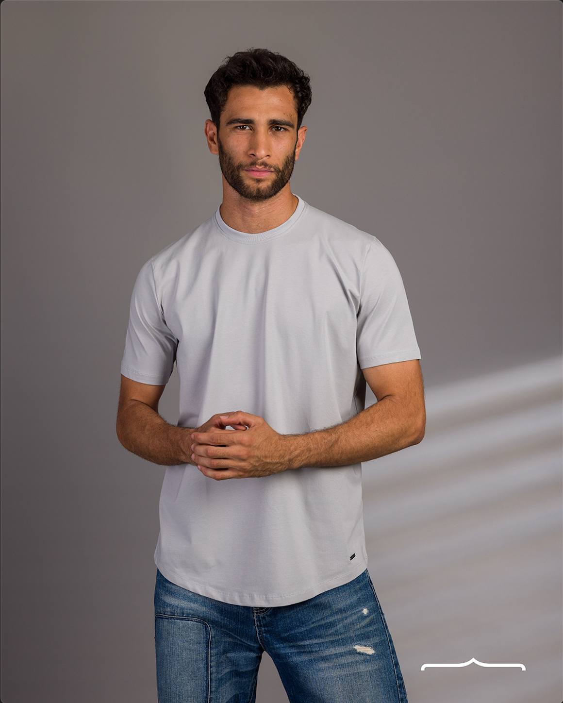 Curved Hem Volume 2 in Light Grey