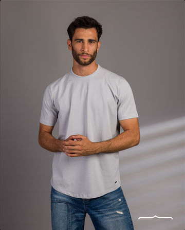 Curved Hem Volume 2 in Light Grey