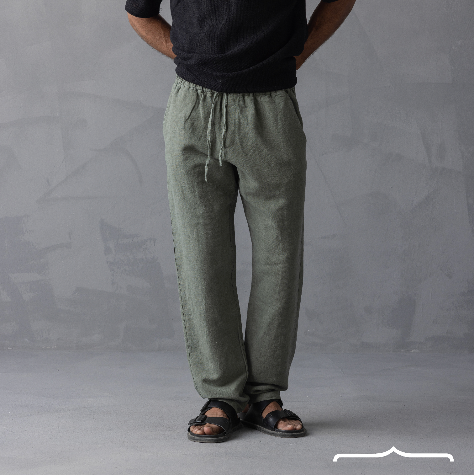 linen pants in Olive