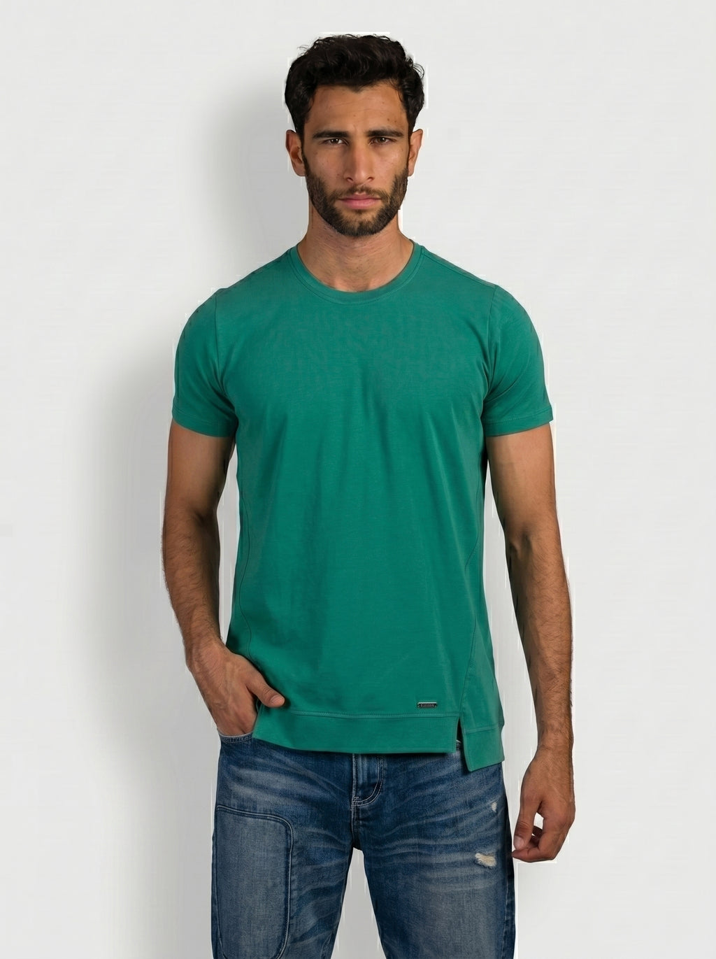 Side Split Volume 2 T-Shirt in Green