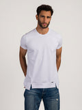 Side Split Volume 2 T-Shirt in White