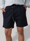 Solid Swim Short in Navy blue
