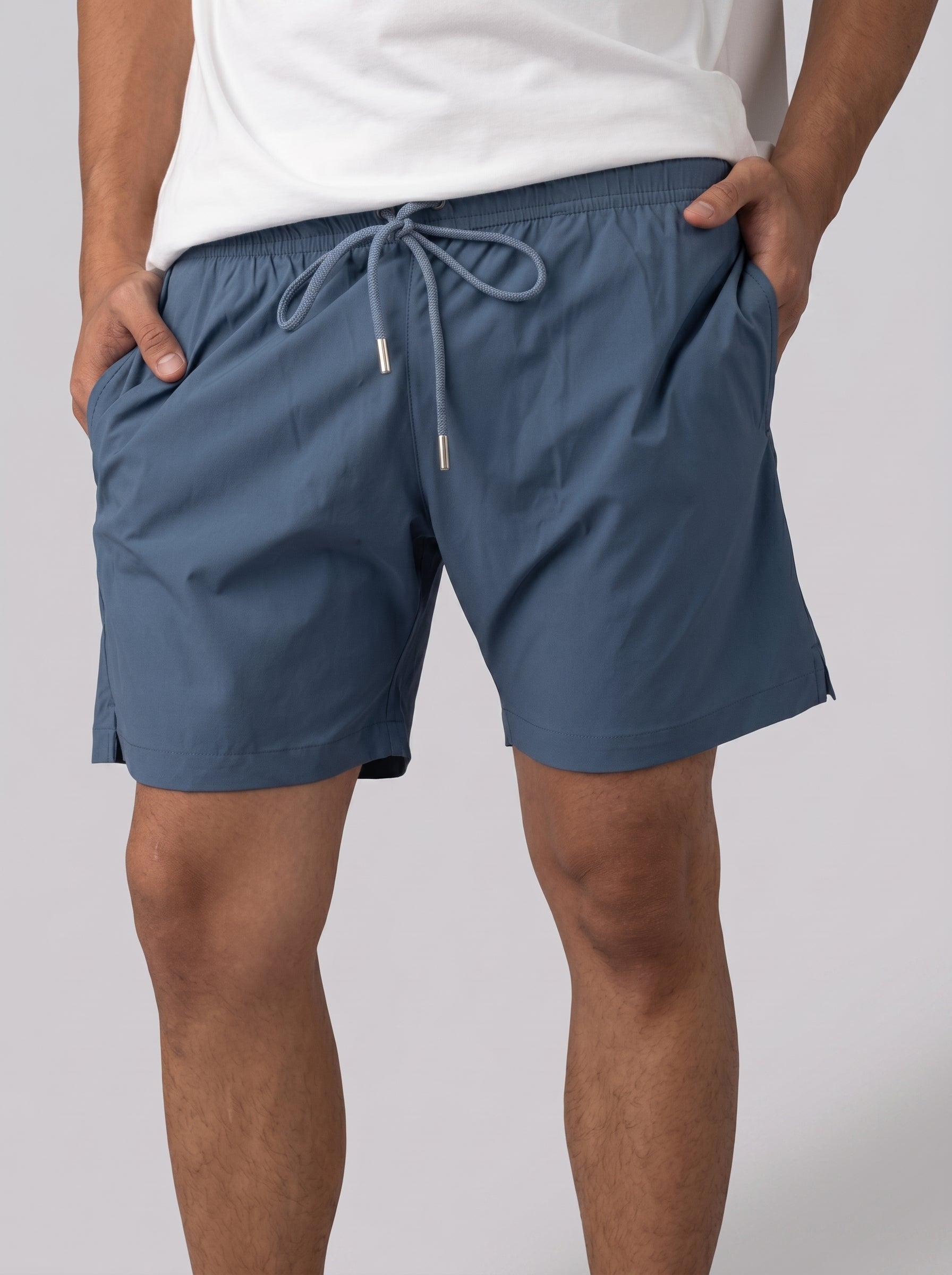 Solid Swim Short in Blue