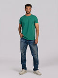 Split T-shirt in Green