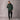 Rubber Logo Basic Hoodie in Green