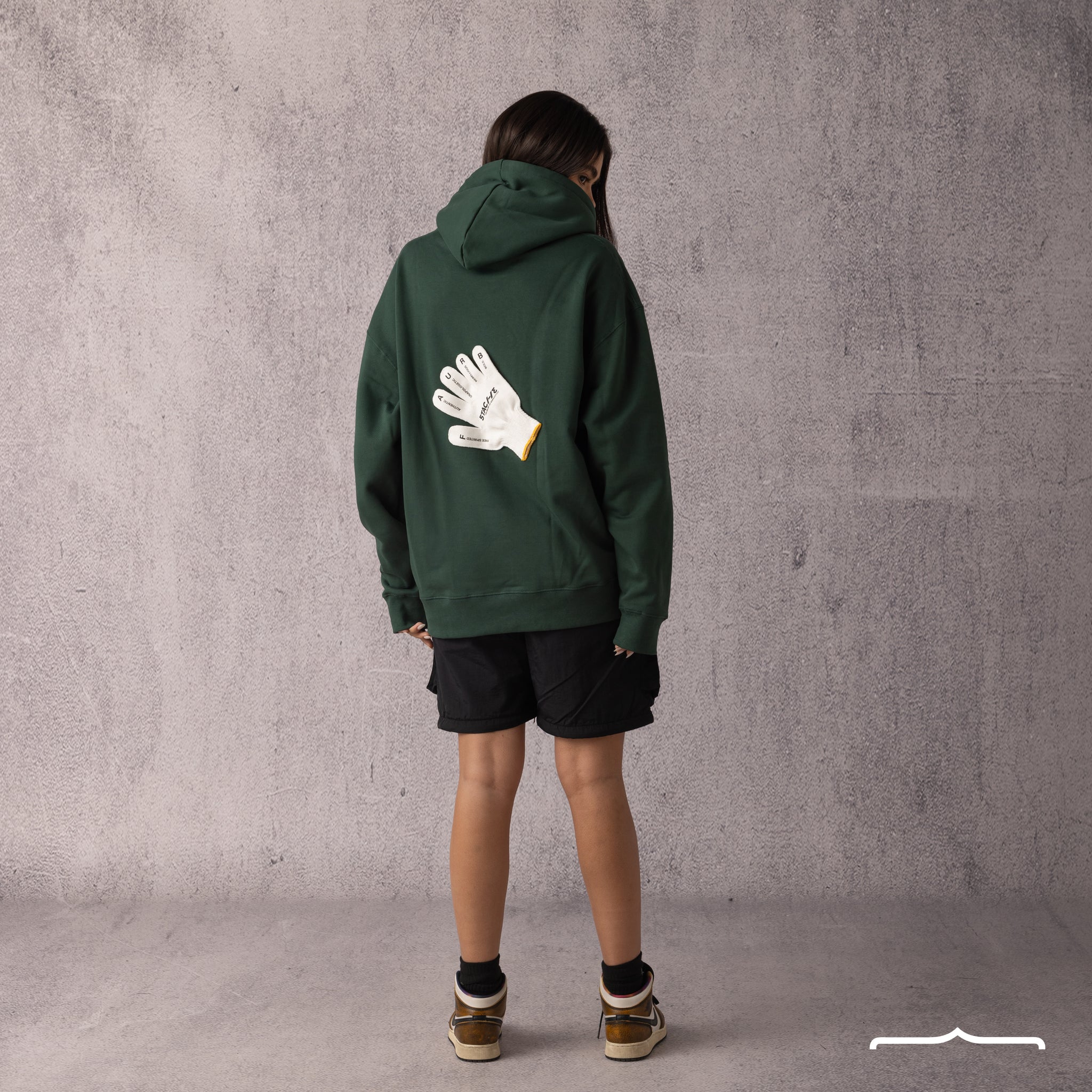 Gloves Hoodie in Green