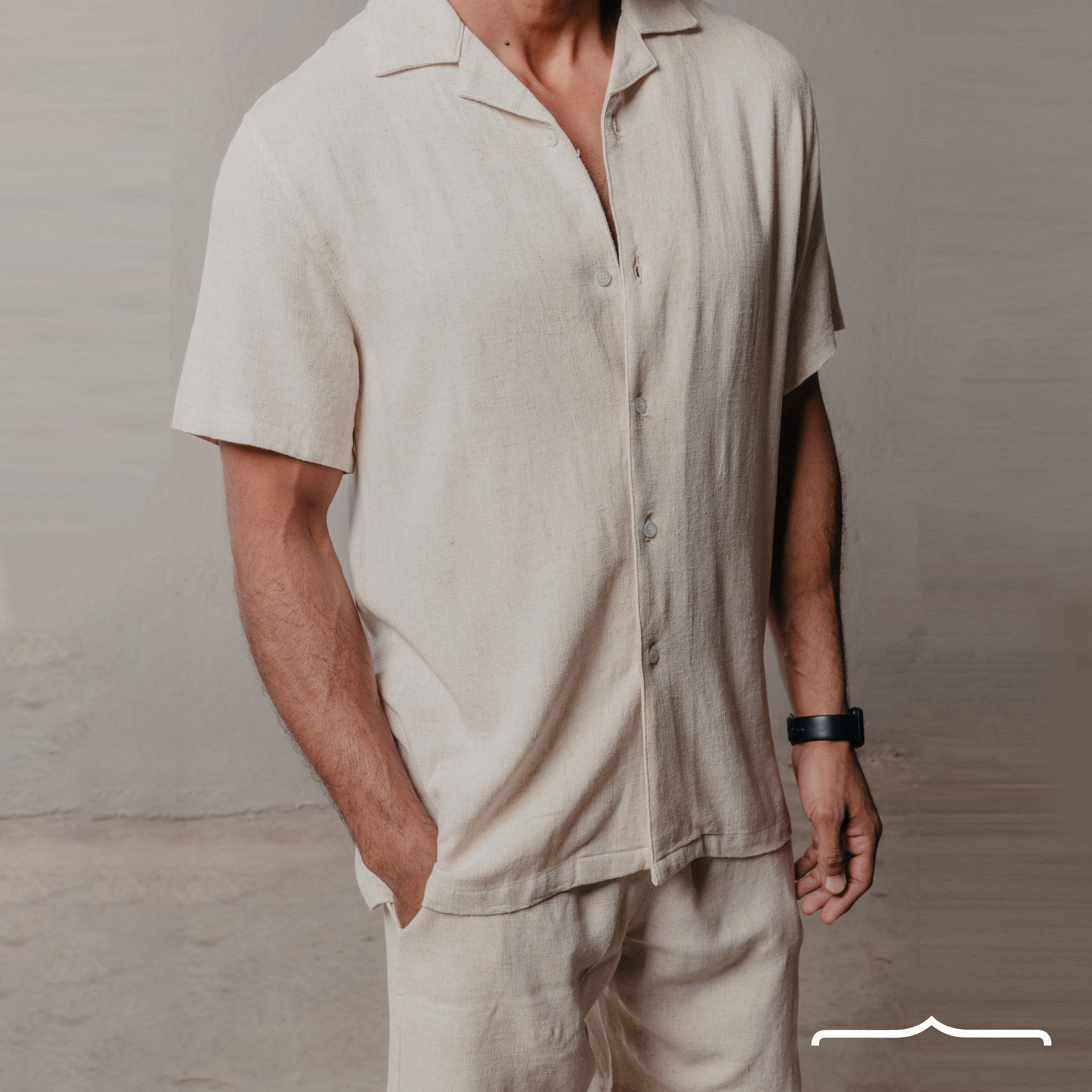 Linen set in Beige