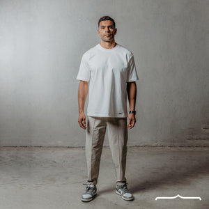 Drawstring sweatpants in Beige