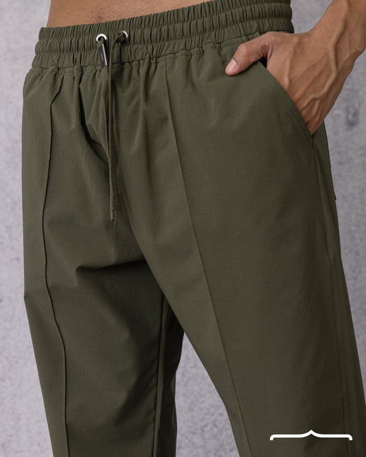 Drawstring sweatpants in Olive