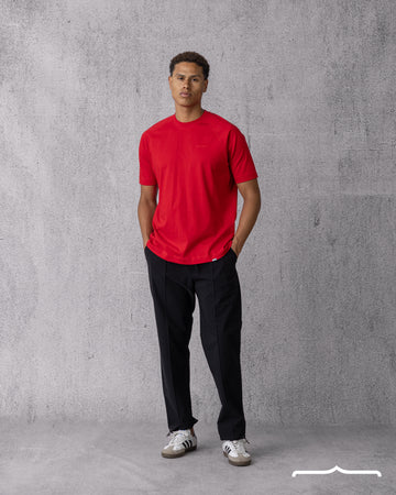 Raglan Rubber Icon in Regular Fit in Red