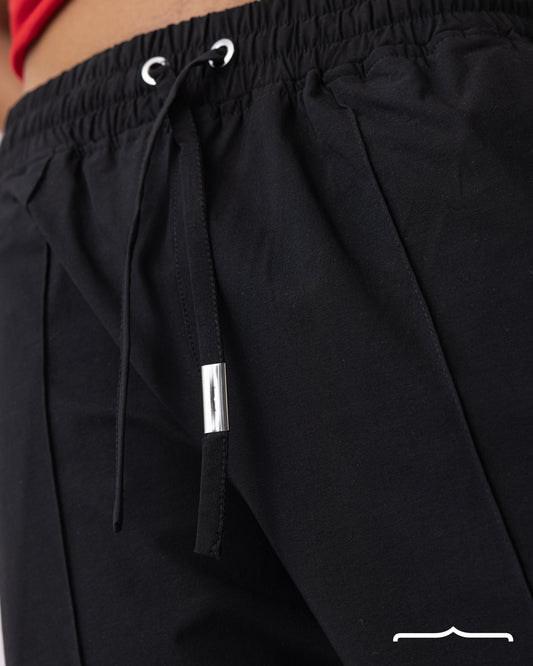 Drawstring sweatpants in Black