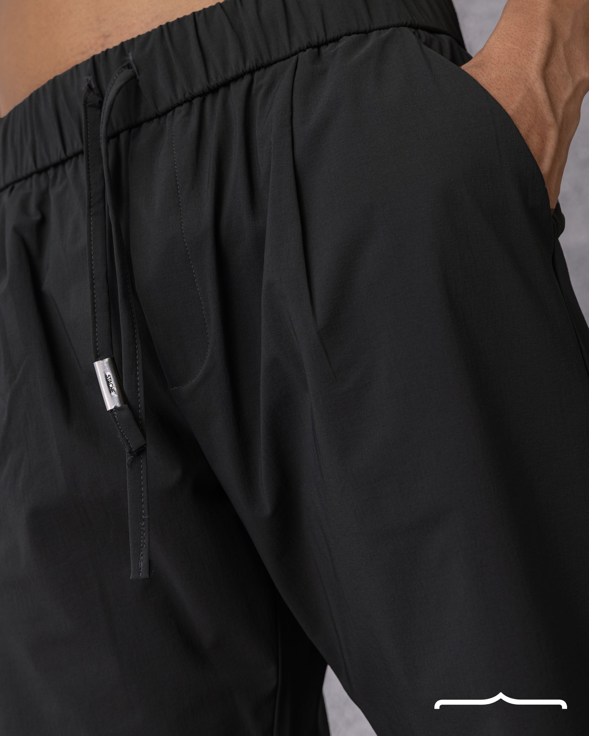 Classic Fit Pants in Black