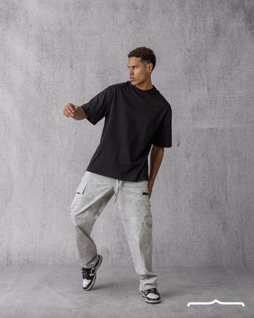 Dalmatian Sketch Oversized T-shirt in Black