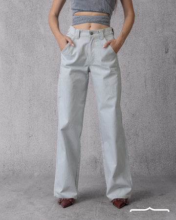 Pinstriped Jeans
